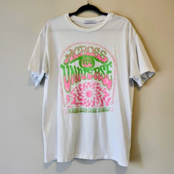 Daydreamer Cream T-Shirt with Graphic Design - Picture 1 of 4